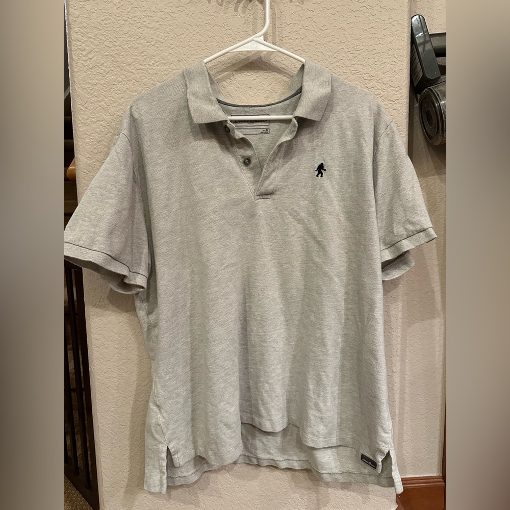 Eddie Bauer 100% Cotton Gray Poli
